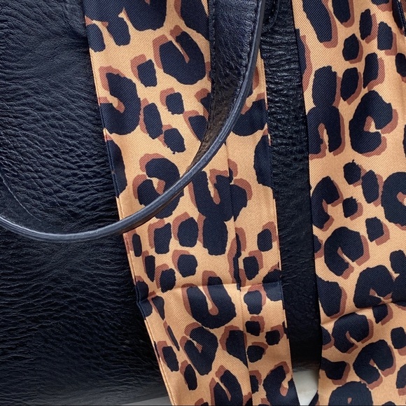 4pc Leopard Print Bracelet + Twilly Scarf Set - Picture 7 of 14